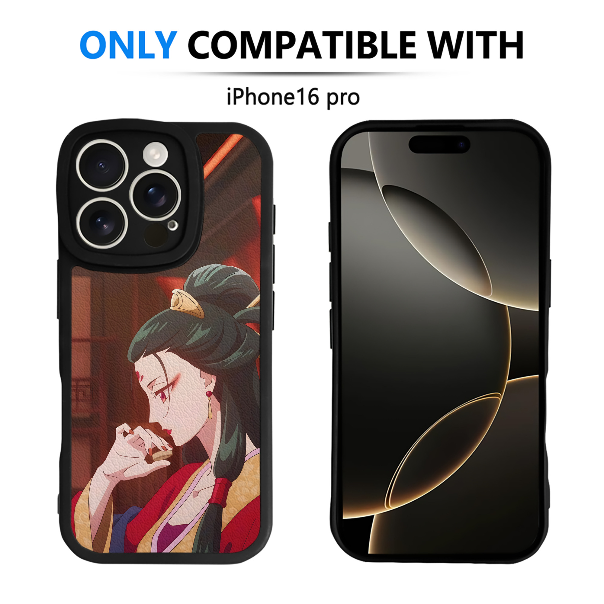 （画像用） 薬屋のひとりごと The Apothecary Diaries 【iPhone 16シリーズ対応】シリコンスマホケース（レザー調） 材質：シリコン